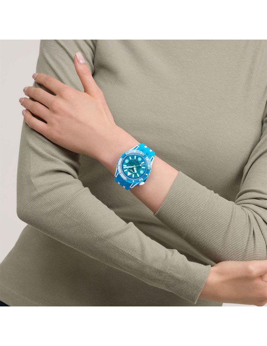 Orologio Swatch - Blue Fire - Solo Tempo - 44mm -Blu-Bianco-SSCU09S100