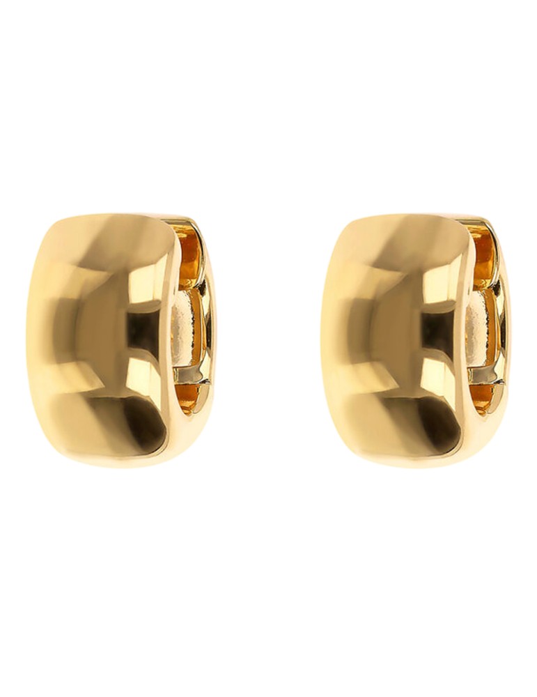 Bronzallure Earrings - Purity - Hoop-Gold -Polished-WSBZ02336Y.YG