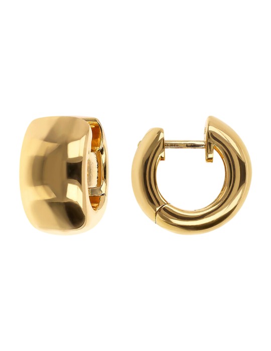 Bronzallure Earrings - Purity - Hoop-Gold -Polished-WSBZ02336Y.YG