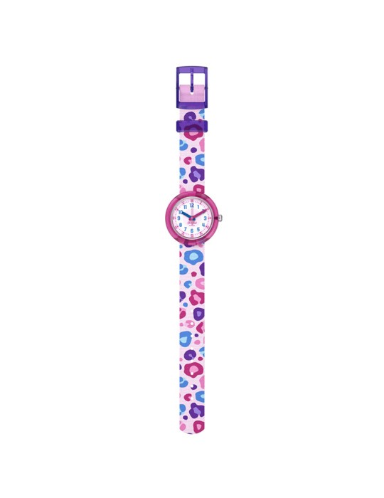 Flik Flak Watch - Time To Roar - 32mm - Speckled Pink - ZFPNP166