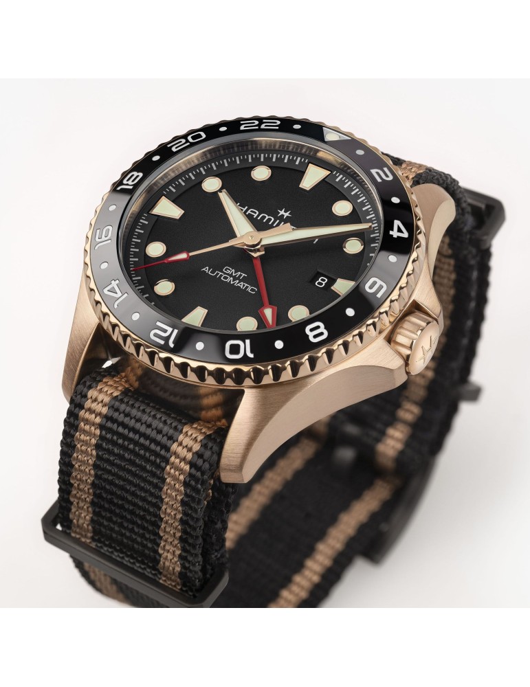 Hamilton Men's Watch - Khaki Navy Scuba GMT Automatic 43mm