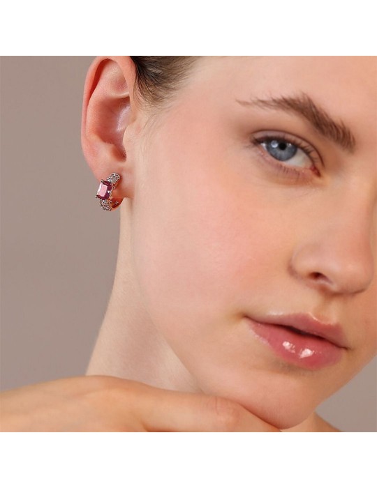Orecchini Bronzallure-Pietra Bordeaux-Cubic Zirconia-WSBZ02344.BRD-CZ