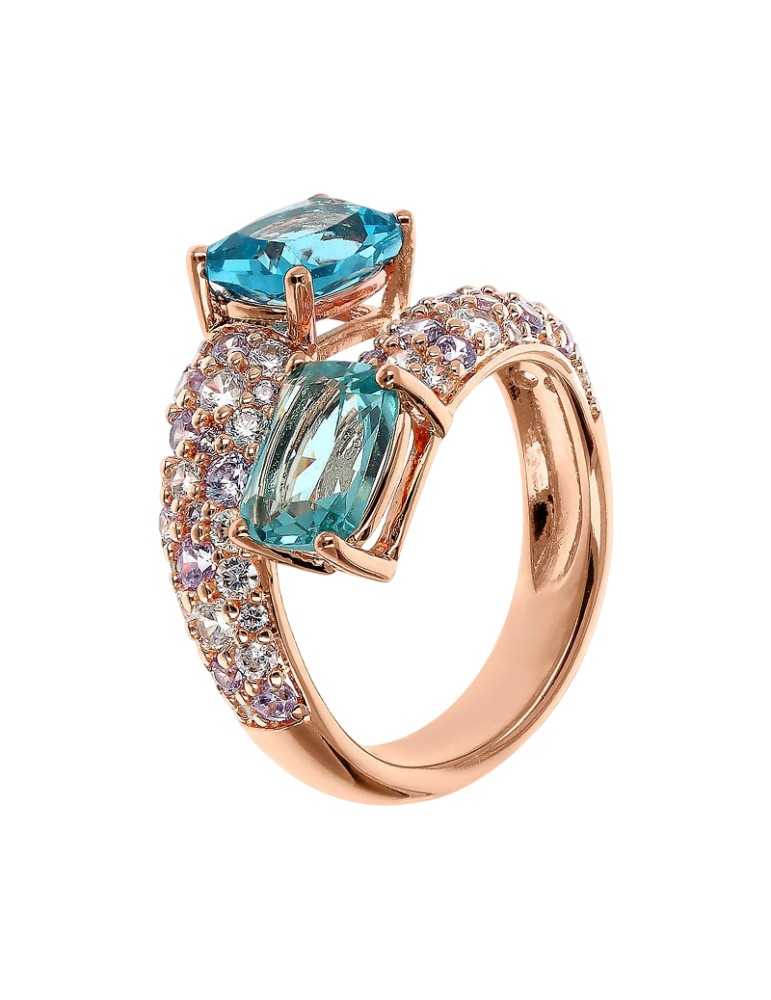 Bronzallure-Precious-Double Prism Ring Gem Blue-WSBZ02345.BLUE-CZ-16