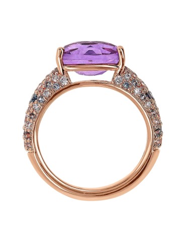 Bronzallure-Prisma Gem Purple-Cubic Zirconia Ring-WSBZ02366.AME-CZ-14 2