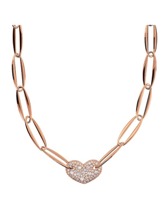 Girocollo Bronzallure - Maglie Marquise -Pendente a Cuore-WSBZ02374.WR