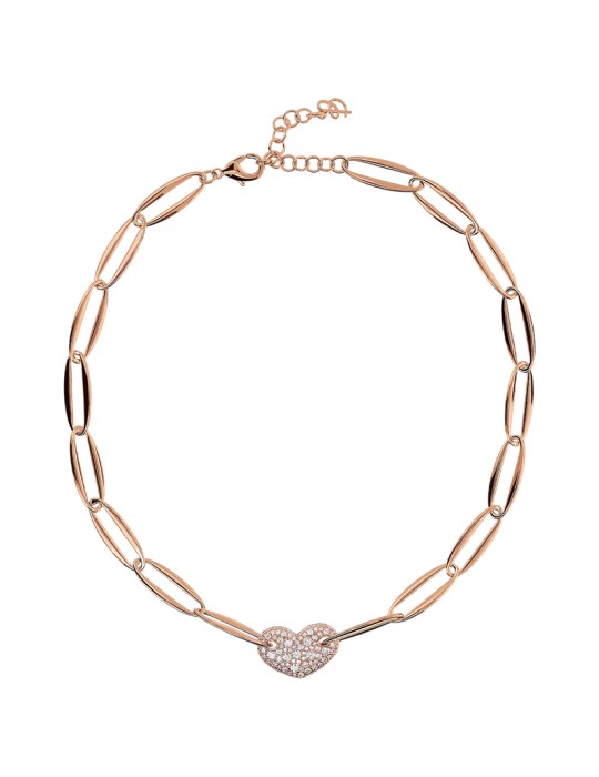 Girocollo Bronzallure - Maglie Marquise -Pendente a Cuore-WSBZ02374.WR