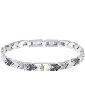 Bracciale Maserati - Iconic -Maglie Lavorate Bianche e Nere-JM225AVD89