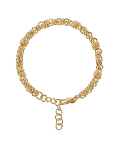 Collana Etrusca - Itaca-Gold-Catena ad Intreccio-Rondelle-WSET00740.YG