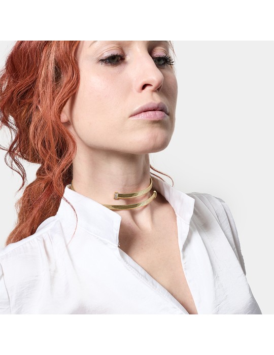 Collana Unoaerre - Contrariè - Decoro Finale di Zirconi - EXH557G