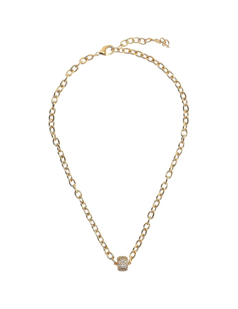 Collana Bronzallure-Catena Rolò-Rondella-Cubic Zirconia-WSBZ02377Y.WHITE
