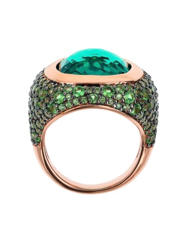 Bronzallure-Chevalier-Prisma Gem Square Green Ring-WSBZ02378.GRN-16 2