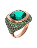 Anello Bronzallure-Chevalier-Prisma Gem Quadrata Verde-WSBZ02378.GRN-16