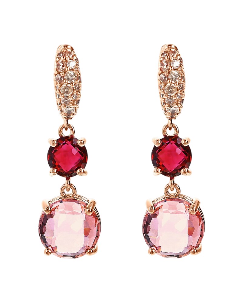 Orecchini Bronzallure - Preziosa-Pendenti-Prisma Gem Rosa-WSBZ02392.RM