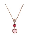 Bronzallure Necklace - Precious -Pendant-Prism Gem Rosa-WSBZ02394.RM