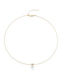 Girocollo Coscia - Perla Freshwater 7,5-8mm e Diamante Naturale 0,05 carati - CLNKFW124.2
