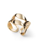 Unoaerre Ring - Golden Bronze - Polished - Flat Marine Mesh - 16EXA001G