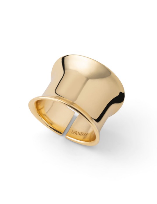 Anello Unoaerre - a Fascia - Bronzo Dorato Maxi - 16EXA002