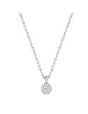 Collana Buonocore - Young in Oro Bianco 18 carati con Pendente e Diamanti Naturali 0,14 ct - 0