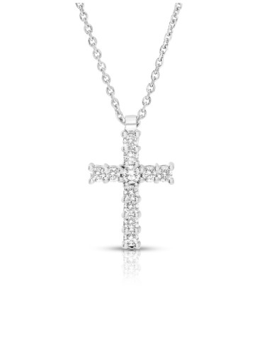 Collana Giorgio Visconti - Oro 18 carati - Croce - Diamanti Naturali 0,40 ct - GB37472A