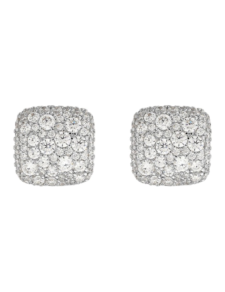 Bronzallure Earrings - Square - Pave - Cubic Zirconia -WSBZ02470.WR