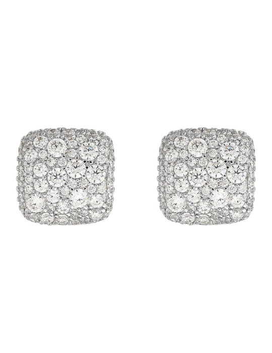 Bronzallure Earrings - Square - Pave - Cubic Zirconia -WSBZ02470.WR