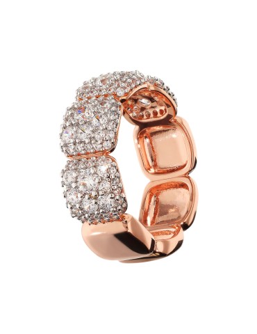 Bronzallure Ring -Square Elements-Cubic Zirconia-WSBZ02471.WR-16