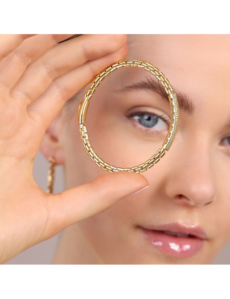 Bracciale Bronzallure - Maglia Veneziana- Cubic Zirconia-WSBZ02400Y.YG