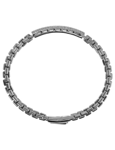 Bronzallure Bracelet - Venetian Mesh - Cubic Zirconia-WSBZ02400W.W 2