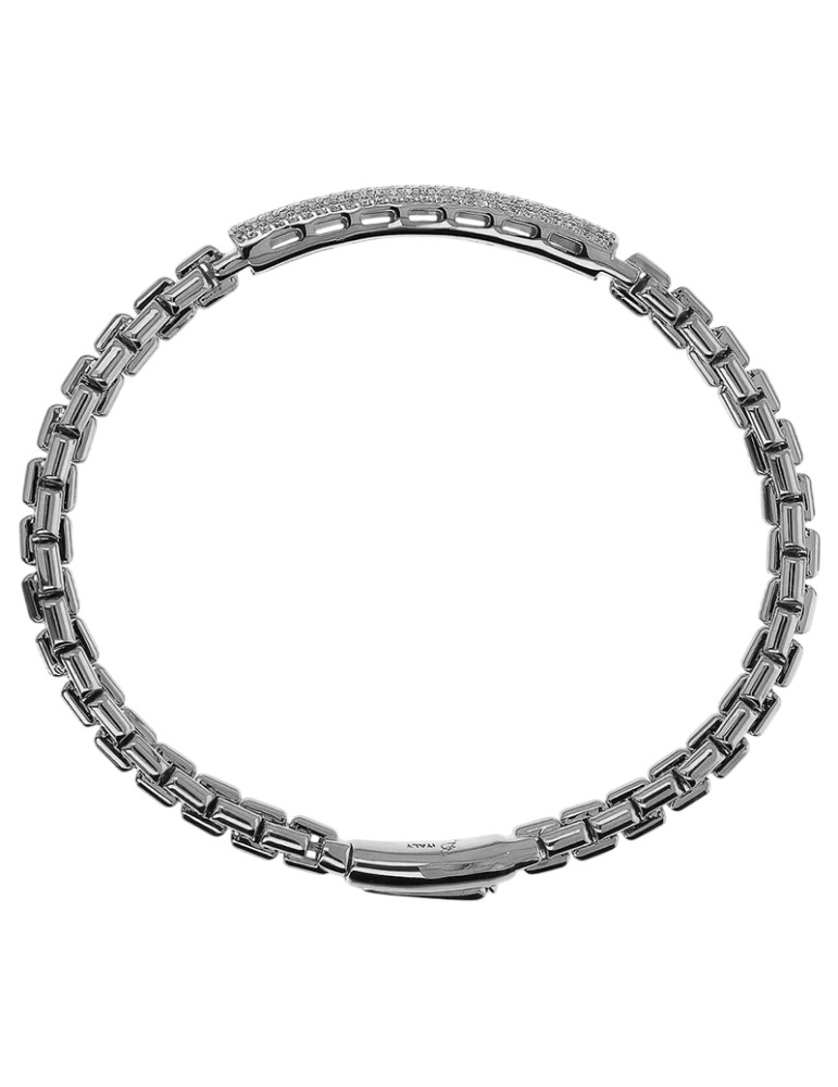 Bracciale Bronzallure - Maglia Veneziana - Cubic Zirconia-WSBZ02400W.W