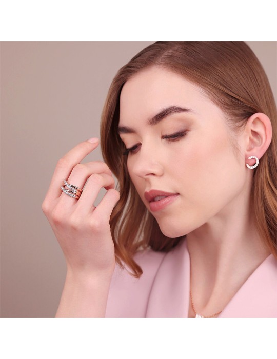 Anello Bronzallure -Multifilo-Rose Gold-Cubic Zirconia-WSBZ02408.WR-16