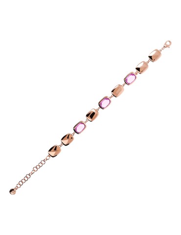 Bracciale Bronzallure - Pepite Lucide - Prisma Gem Rosa -WSBZ02436.KU 2