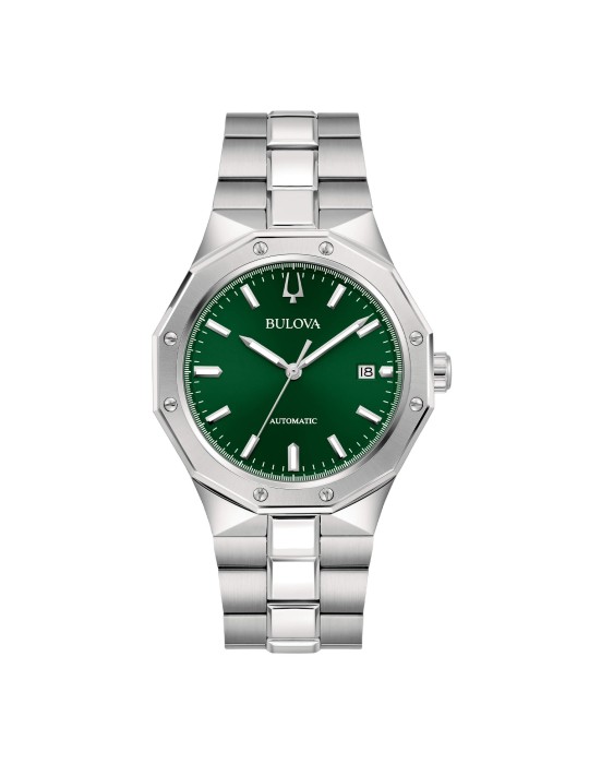 Orologio Bulova - Octagon Meccanico Automatico 40mm Verde - 96B464