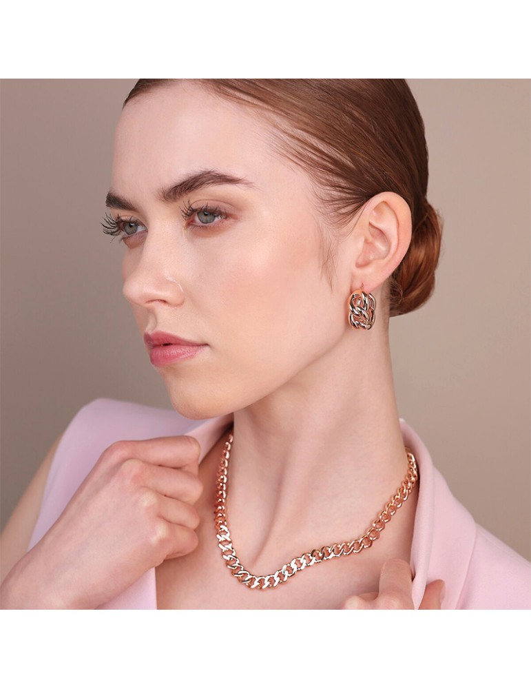 Orecchini Bronzallure - Purezza -Rose Gold-Catena Grumetta-WSBZ02475.R