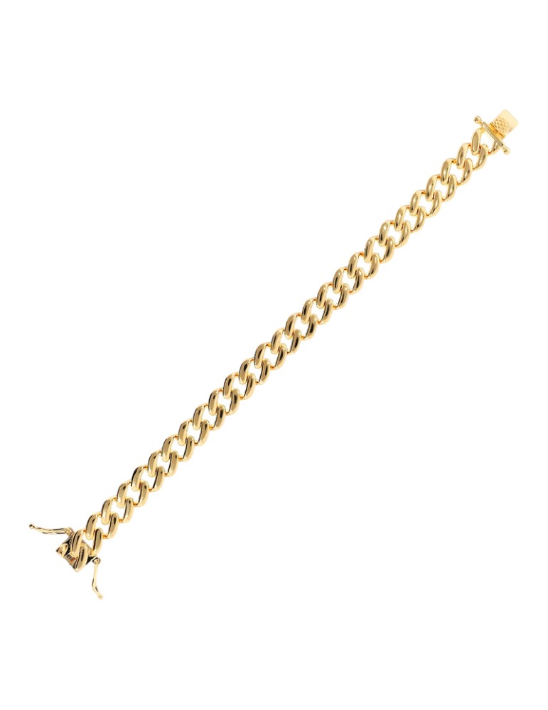 Bronzallure Bracelet-Gold-Polished Grumetta Chain-Large-WSBZ02477Y.YG-18