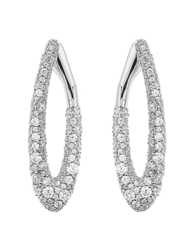 Orecchini Bronzallure - Ovali - Pavè di Cubic Zirconia - WSBZ02478W.WR