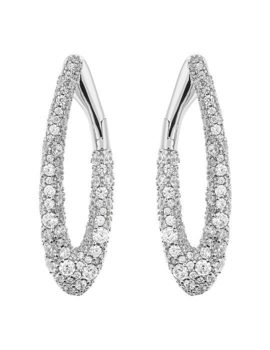 Orecchini Bronzallure - Ovali - Pavè di Cubic Zirconia - WSBZ02478W.WR
