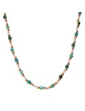 Girocollo Bronzallure - Rosario - Rose Gold - Amazzonite -WSBZ02482.AZ