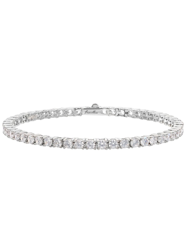 Bronzallure Bracelet - Tennis-White-Cubic Zirconia Round-WSBZ02485.WR