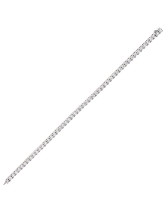 Bronzallure Bracelet - Tennis-White-Cubic Zirconia Round-WSBZ02485.WR