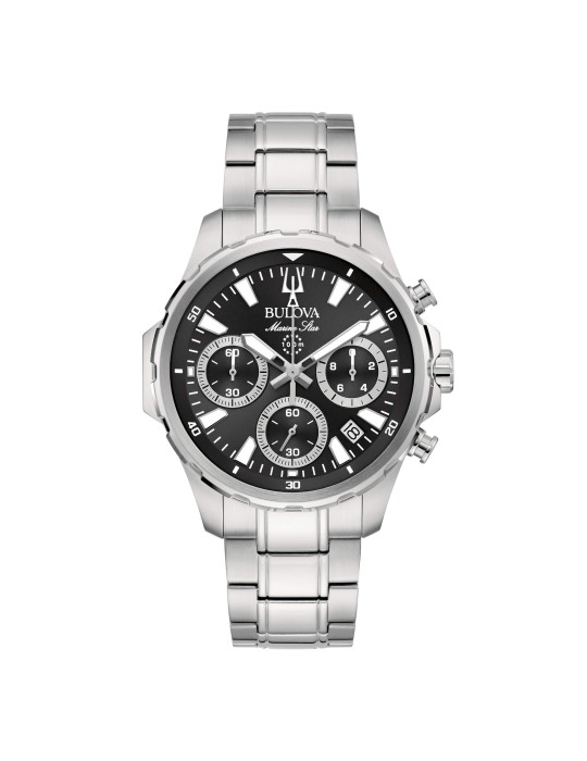Orologio Bulova - Marine Star Quarzo Cronografo 40mm Nero - 96B467