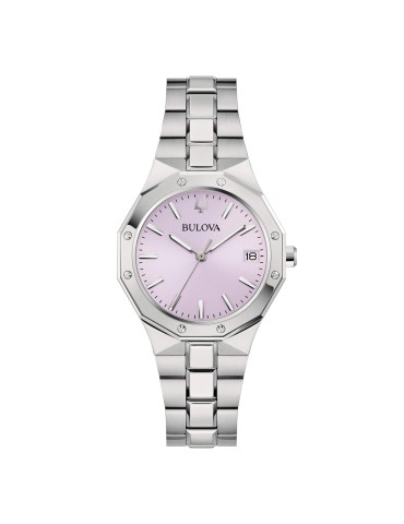 Bulova Women's Watch - Octagon Quartz 32mm Pink - 0