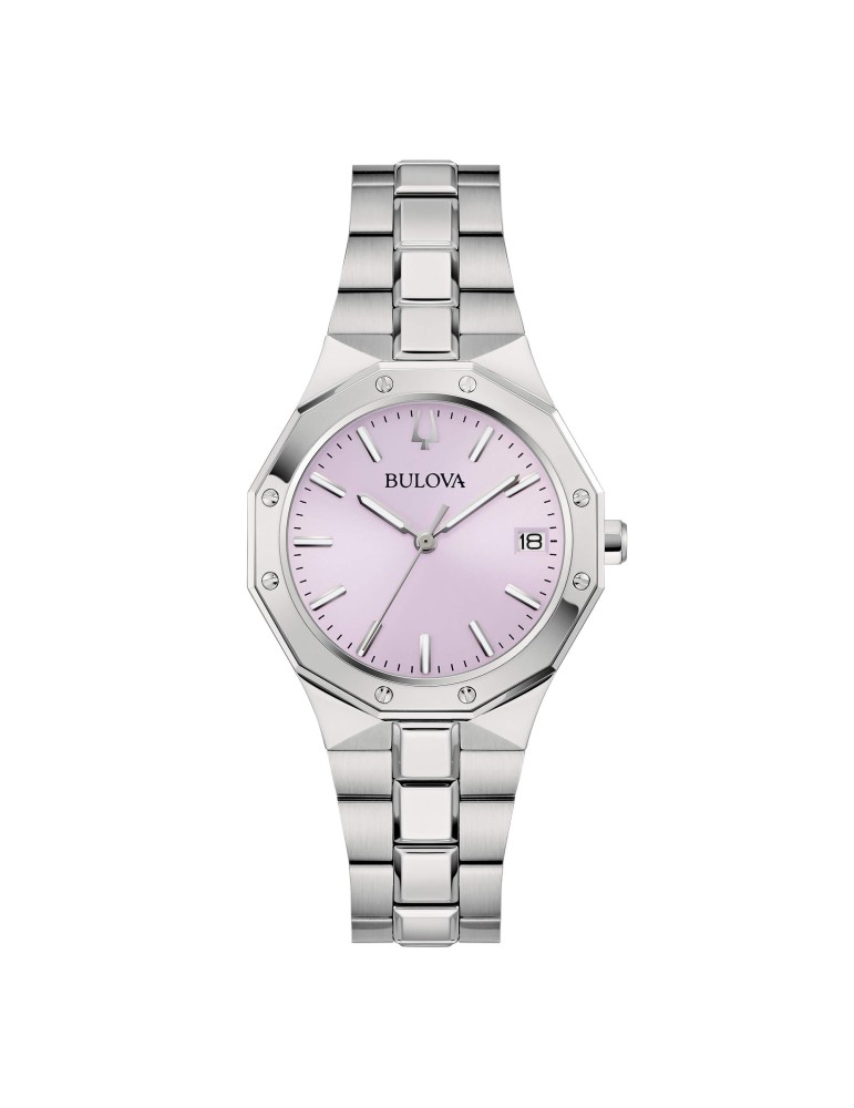 Bulova Women's Watch - Octagon Quartz 32mm Pink - 0