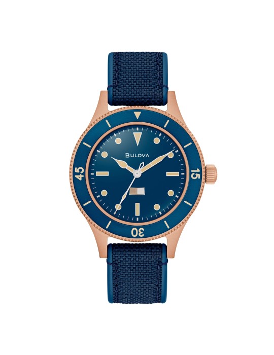 Bulova Watch - Mil-Ships Bronze 150th Anniversary Limited Edition 41mm Blue - 0