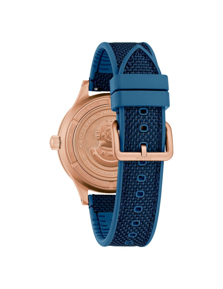 Bulova Watch - Mil-Ships Bronze 150th Anniversary Limited Edition 41mm Blue - 0