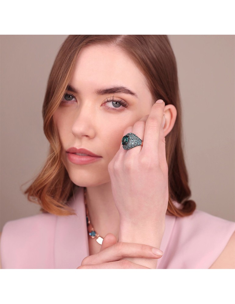 Bronzallure Ring - Chevalier - Prisma Gem Green - WSBZ02497.PA-16