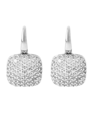 Orecchini Bronzallure - White - Quadrati - Cubic Zirconia-WSBZ00615W.W