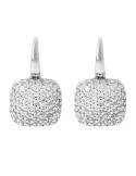 Bronzallure Earrings - White - Square - Cubic Zirconia-WSBZ00615W.W