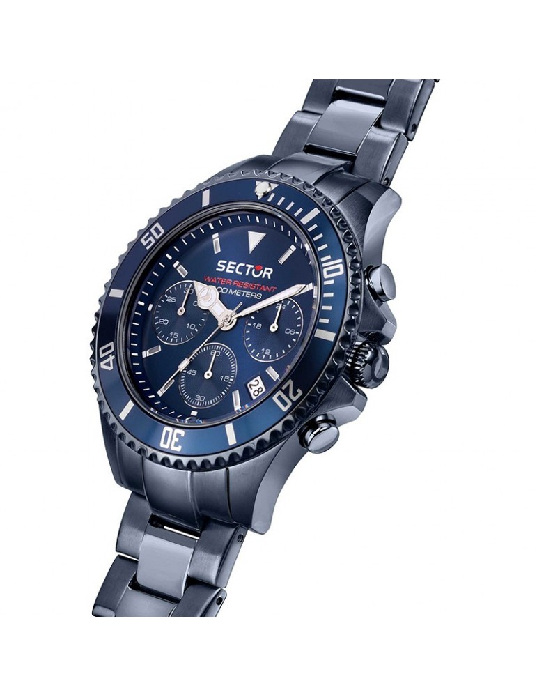 Sector Men's Watch - 230 Chronograph 43mm Blue - 0