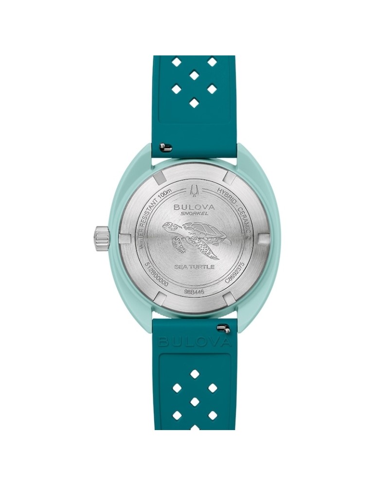 Bulova Watch - Snorkel Sea Turtle Quartz 41mm Teal Brown - 0