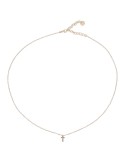 Rue Des Mille Choker - Letter T - White Zirconia - GRZ011INIZAUT